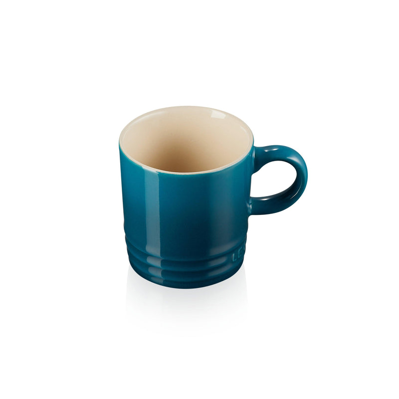 Le Creuset Stoneware Espresso Mug - Deep Teal - Potters Cookshop