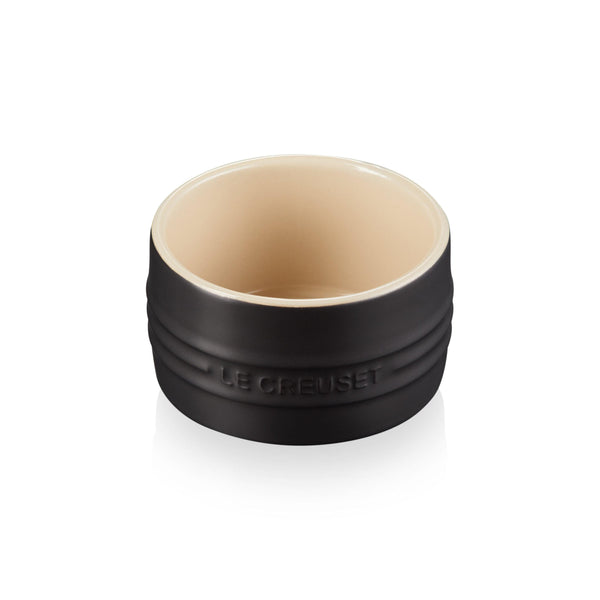 Le Creuset Stoneware Stackable Ramekin - Satin Black - Potters Cookshop