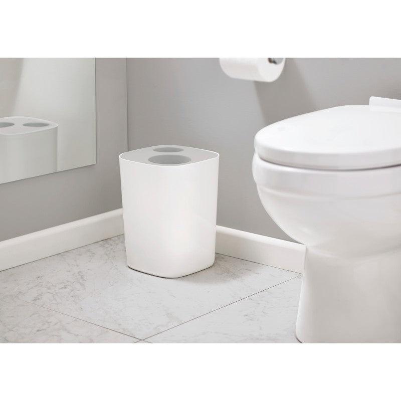 70514 Joseph Joseph Split Grey Bathroom Waste Separation Bin - Bathroom Lifestyle