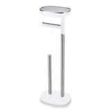 70518 Joseph Joseph EasyStore Standing Steel Toilet Paper Holder Empty