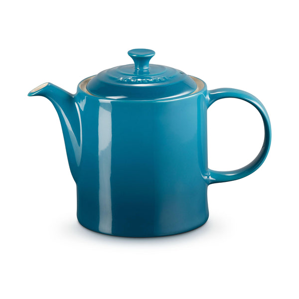 Le Creuset Stoneware Grand Teapot - Deep Teal - Potters Cookshop