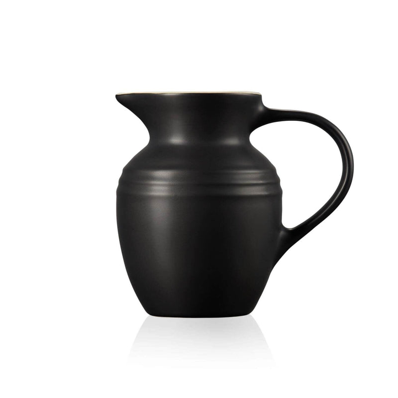 Le Creuset Stoneware Breakfast Jug - Satin Black - Potters Cookshop