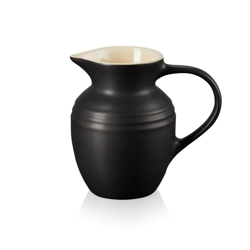 Le Creuset Stoneware Breakfast Jug - Satin Black - Potters Cookshop