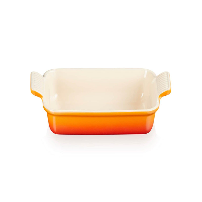 Le Creuset Signature Cast Iron 3 Piece Casserole & Heritage Stoneware Oven Dish Set - Volcanic - Potters Cookshop
