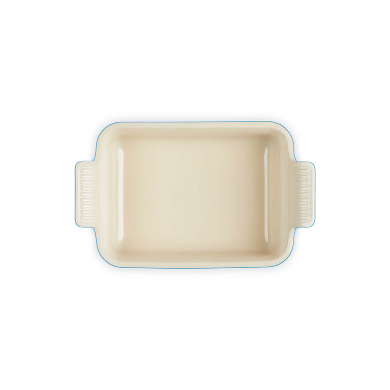 Le Creuset Stoneware Heritage 19cm Rectangular Deep  Dish - Azure