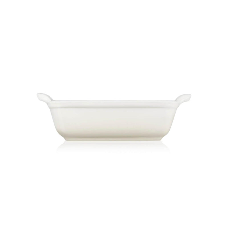 Le Creuset Stoneware Heritage 19cm Rectangular Deep Dish - Meringue - Potters Cookshop