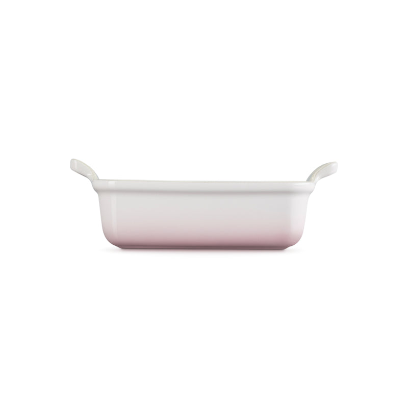Le Creuset Stoneware Heritage 19cm Rectangular Deep  Dish - Shell Pink