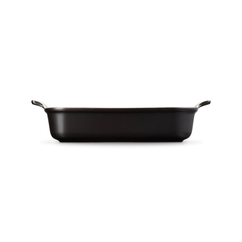 Le Creuset Stoneware Heritage 26cm Rectangular Dish - Matte Black