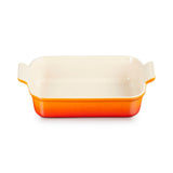 Le Creuset Heritage Stoneware 26cm Rectangular Deep Dish - Volcanic - Potters Cookshop