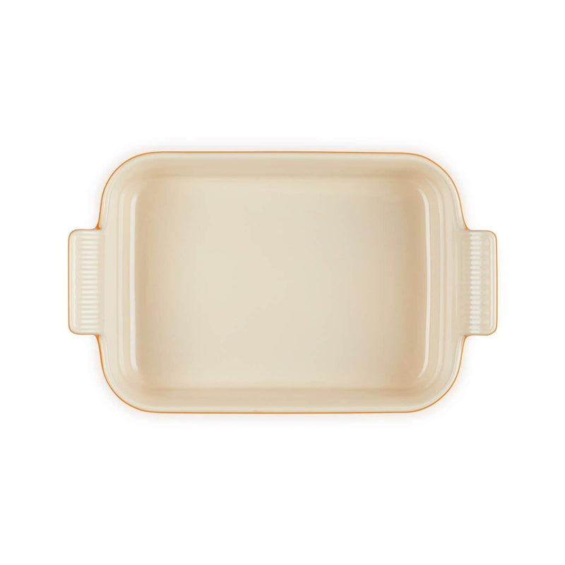 Le Creuset Signature Cast Iron 3 Piece Casserole & Heritage Stoneware Oven Dish Set - Volcanic - Potters Cookshop