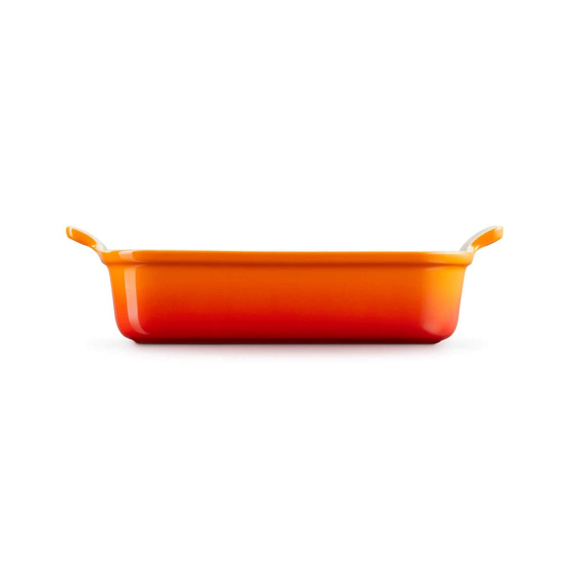 Le Creuset Signature Cast Iron 3 Piece Casserole & Heritage Stoneware Oven Dish Set - Volcanic - Potters Cookshop