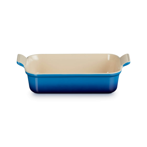 Le Creuset Heritage Stoneware 26cm Rectangular Deep  Dish - Azure