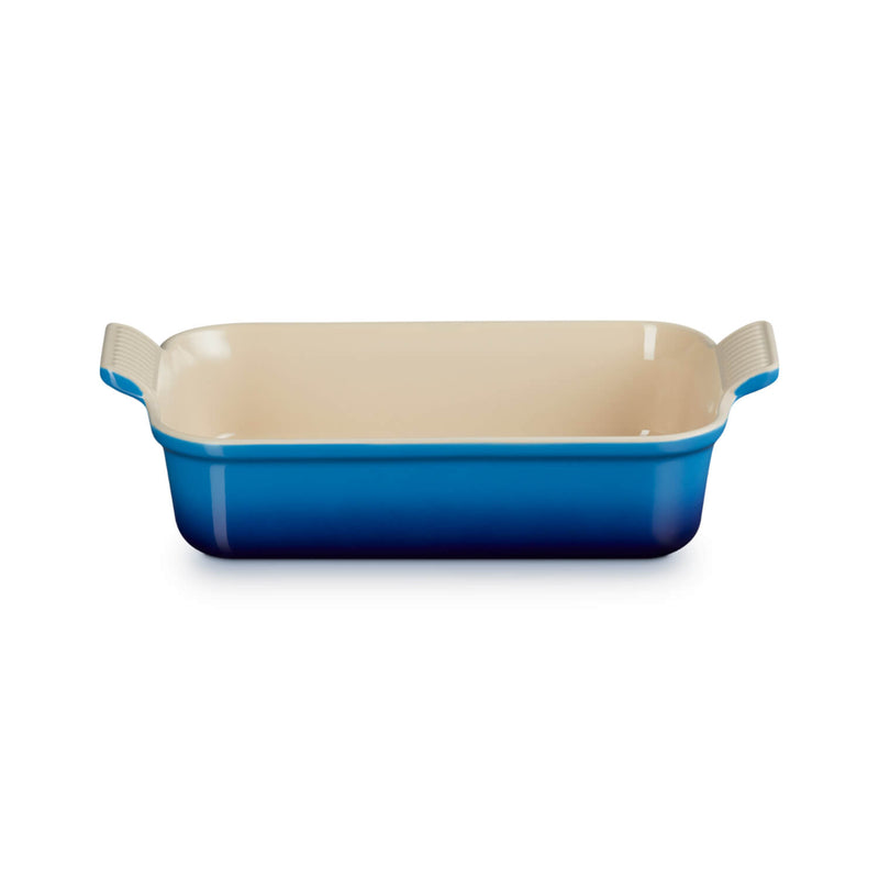 Le Creuset Stoneware Heritage 26cm Rectangular Deep  Dish - Azure