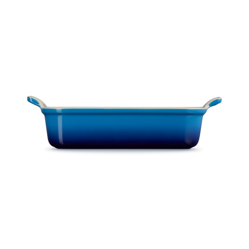 Le Creuset Stoneware Heritage 26cm Rectangular Deep  Dish - Azure