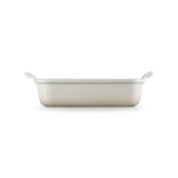 Le Creuset Heritage Stoneware 26cm Rectangular Deep Dish - Meringue - Potters Cookshop