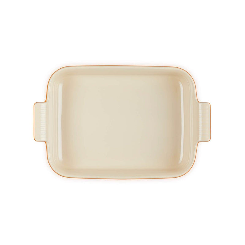 Le Creuset Stoneware Heritage 32cm Rectangular Deep Dish - Volcanic - Potters Cookshop