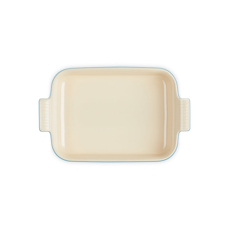 Le Creuset Stoneware Heritage 32cm Deep Rectangular Dish - Azure