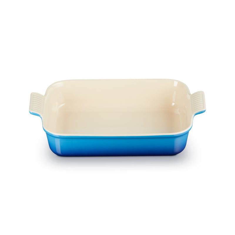 Le Creuset Stoneware Heritage 32cm Deep Rectangular Dish - Azure