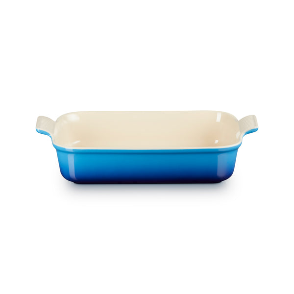 Le Creuset Heritage Stoneware 32cm Deep Rectangular Dish - Azure