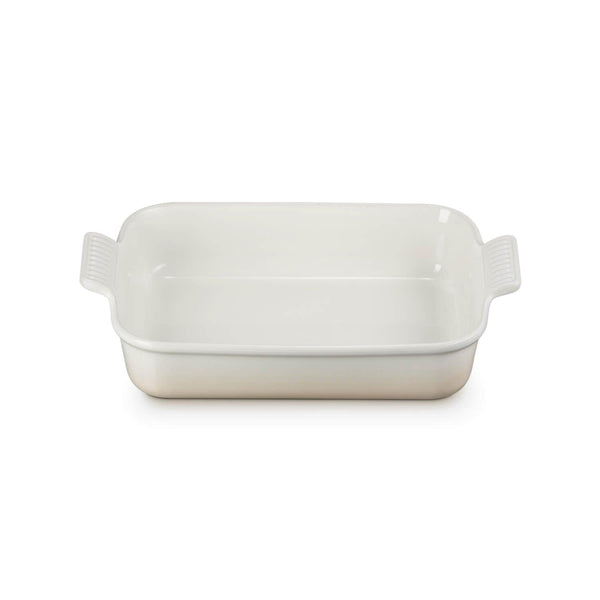 Le Creuset Stoneware Heritage 32cm Rectangular Deep Dish - Meringue - Potters Cookshop