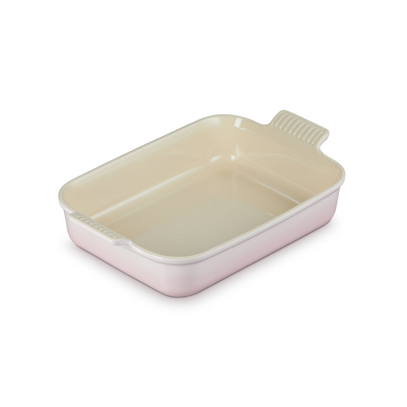 Le Creuset Stoneware Heritage 32cm Deep Rectangular Dish - Shell Pink