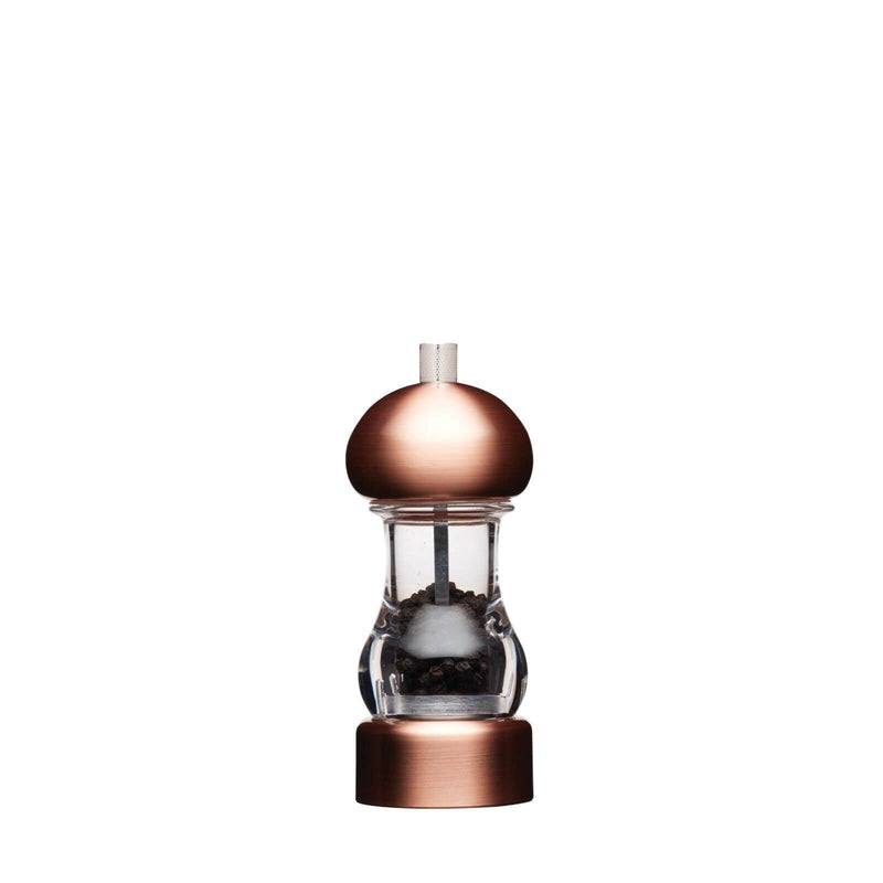 MasterClass Filled Copper Capstan Pepper Mill - Small - Potters Cookshop