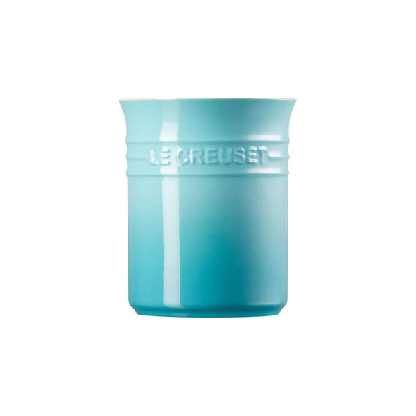 Le Creuset Stoneware Small Utensil Jar - Teal - Potters Cookshop