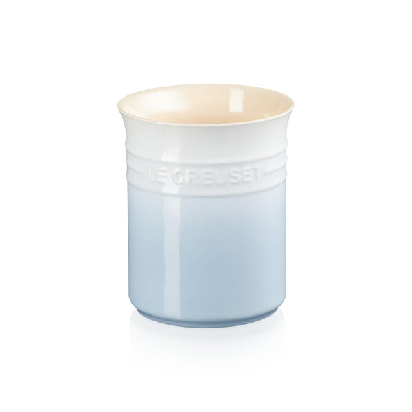 Le Creuset Stoneware Small Utensil Jar - Coastal Blue - Potters Cookshop