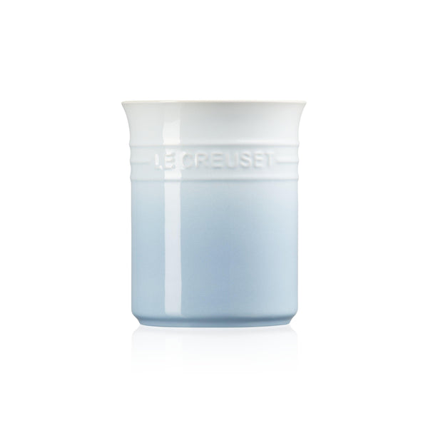 Le Creuset Stoneware Small Utensil Jar - Coastal Blue - Potters Cookshop