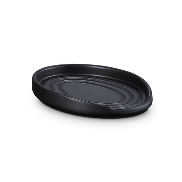 Le Creuset Stoneware Oval Spoon Rest - Satin Black