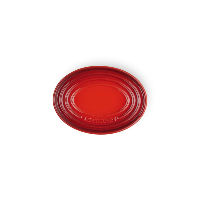 Le Creuset Stoneware Oval Spoon Rest - Cerise