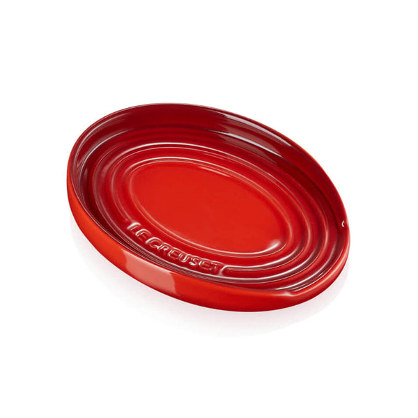 Le Creuset Stoneware Oval Spoon Rest - Cerise