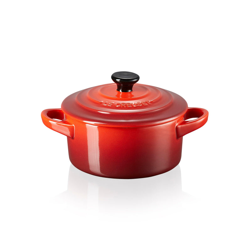 Le Creuset Stoneware Petite Round Casserole - Cerise - Potters Cookshop