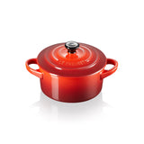 Le Creuset Stoneware Petite Round Casserole - Cerise - Potters Cookshop