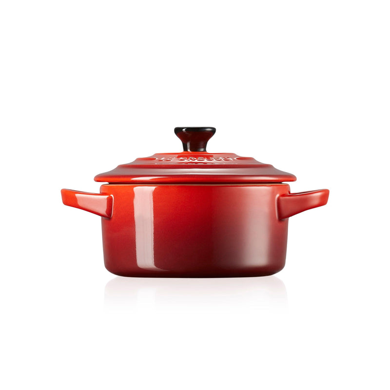 Le Creuset Stoneware Petite Round Casserole - Cerise - Potters Cookshop