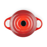 Le Creuset Stoneware Petite Round Casserole - Cerise - Potters Cookshop