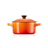 Le Creuset Stoneware Petite Round Casserole - Volcanic - Potters Cookshop