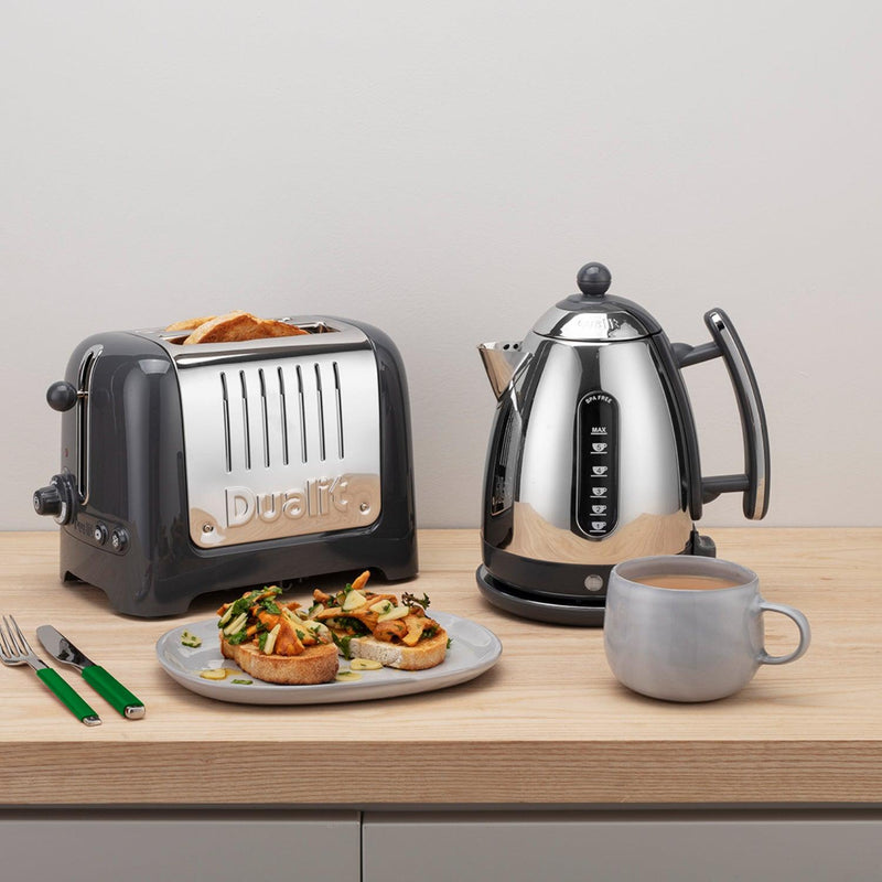 Dualit Lite 72006 1.5 Litre Jug Kettle - Polished Grey - Potters Cookshop