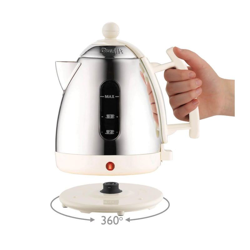 Dualit 72203 1 Litre Jug Kettle - Canvas White - Potters Cookshop