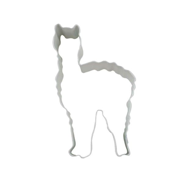 Creative Party Poly-Resin Coated Cookie Cutter White Llama - Potters Cookshop