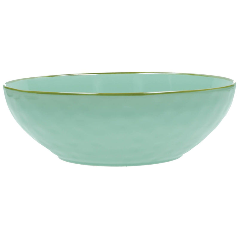 Rose & Tulipani Concerto Verde Acqua Tiffany Green Salad Bowl - 26cm