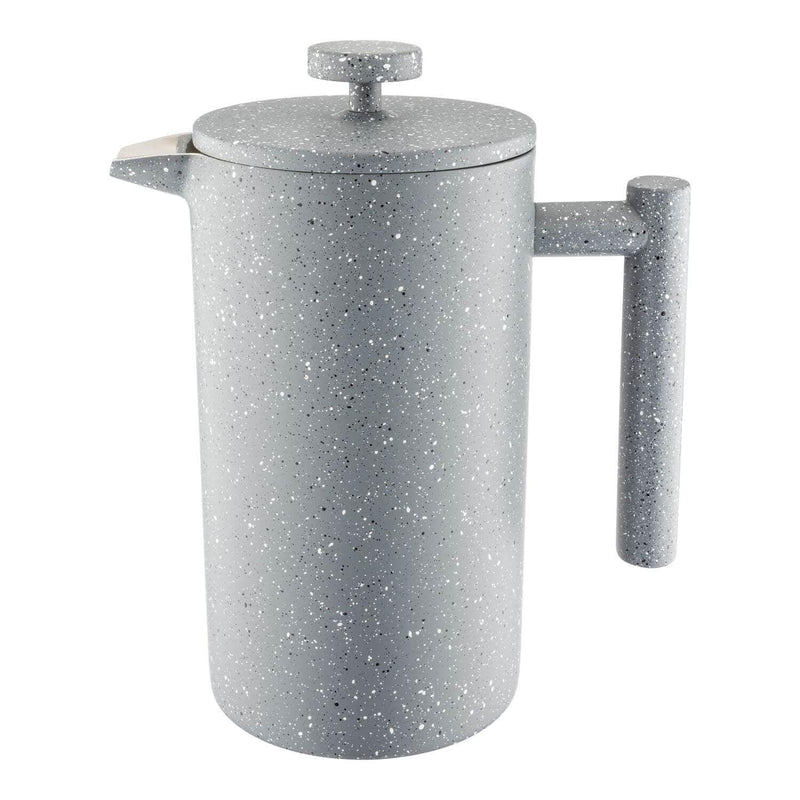 Grunwerg 8 Cup Cafe Ole Tall Cafetiere - Grey Granite - Potters Cookshop