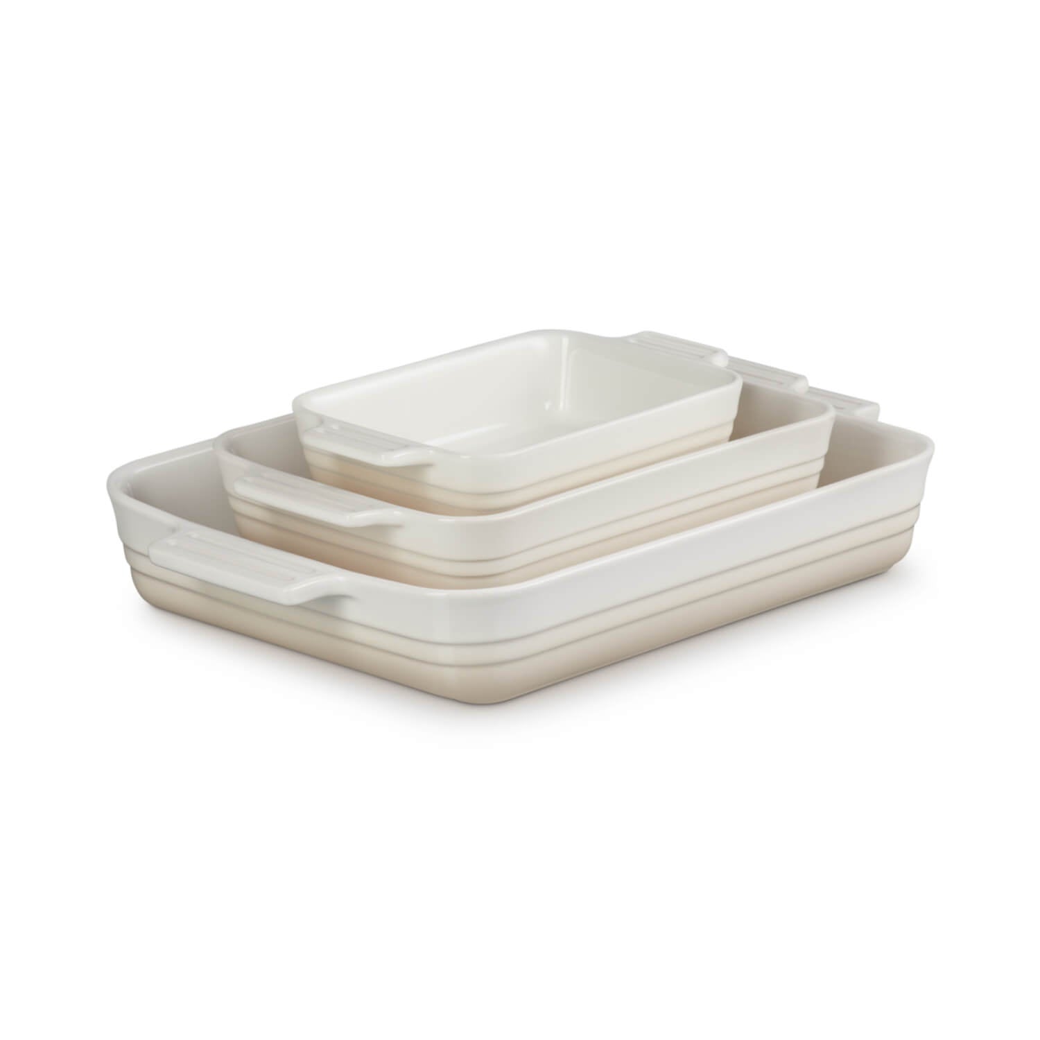 Buy Le Creuset Stoneware Classic Oven Dish Set Meringue Potters