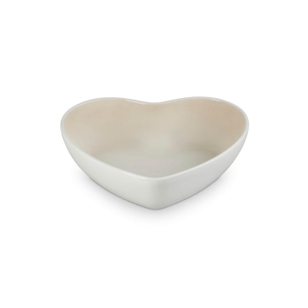 Le Creuset 30cm Heart Stoneware Serving Bowl - Meringue