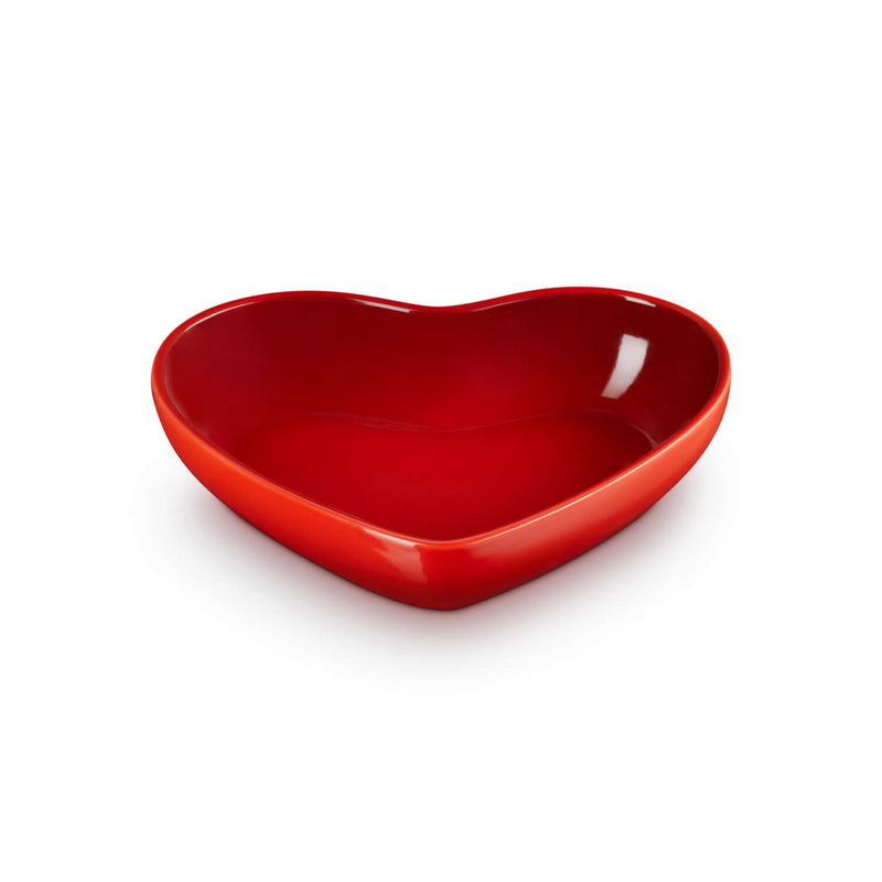 Le Creuset 20cm Heart Stoneware Bowl - Cerise