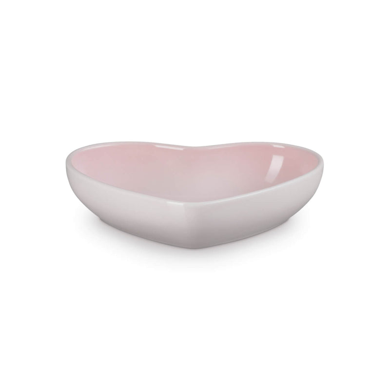 Le Creuset 20cm Heart Stoneware Bowl - Shell Pink