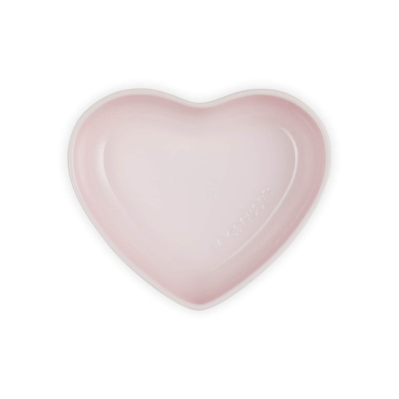 Le Creuset 20cm Heart Stoneware Bowl - Shell Pink