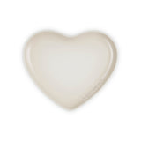Le Creuset 23cm Heart Stoneware Plate - Meringue