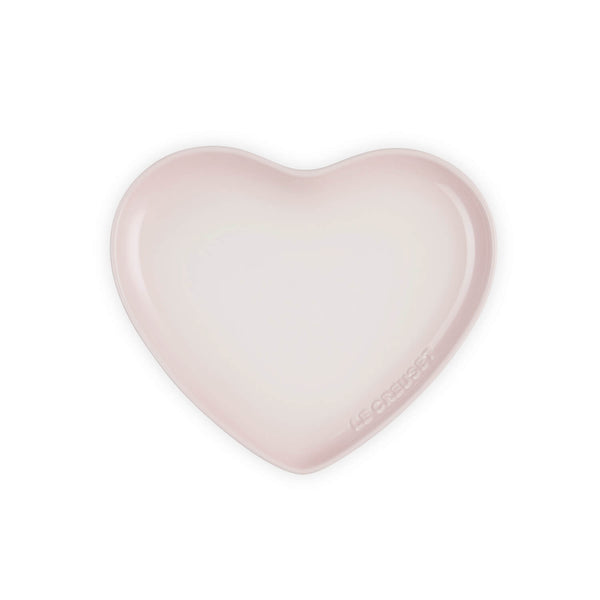 Le Creuset 23cm Heart Stoneware Plate - Shell Pink