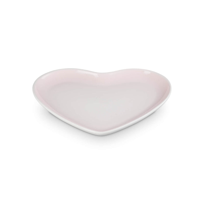 Le Creuset 23cm Heart Stoneware Plate - Shell Pink